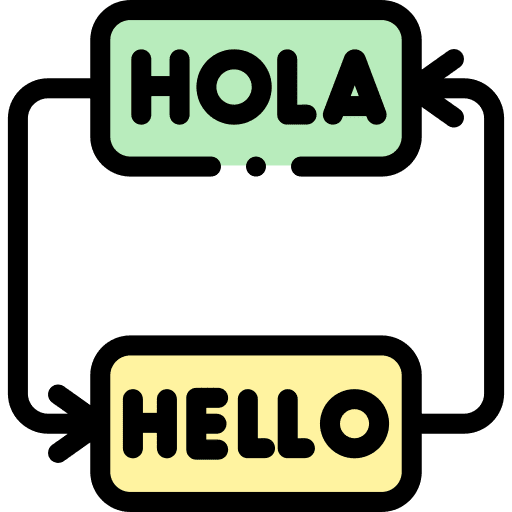 Translation communications english translate icon