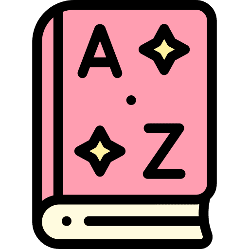 Vocabulary study read book icon Vocabulary study read book icon