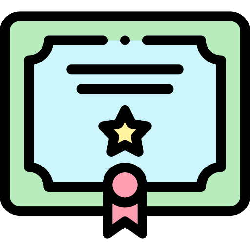 Certificate patent certificate degree icon Certificate patent certificate degree icon
