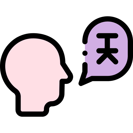 Pronunciation conversation communications speech icon Pronunciation conversation communications speech icon