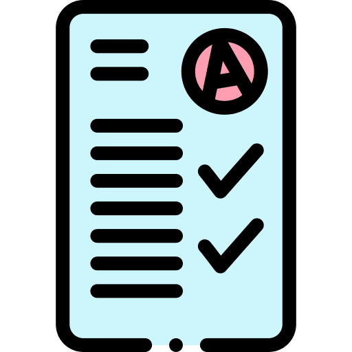 Test checklist document pen icon Test checklist document pen icon