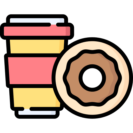 Donut sweet donut plastic cup icon