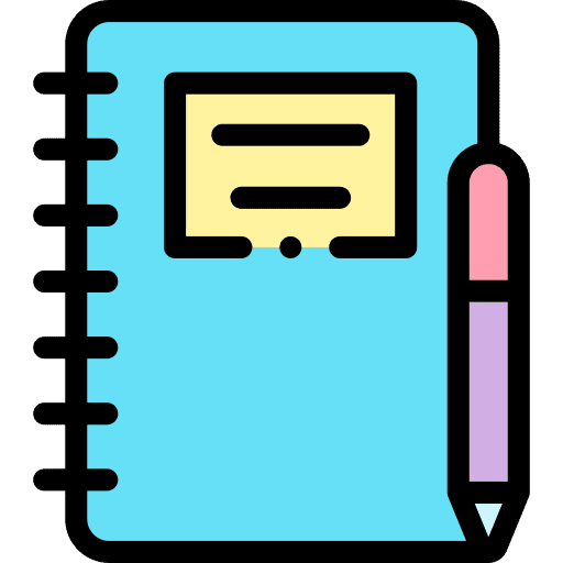 Notebook bookmark business book icon Notebook bookmark business book icon