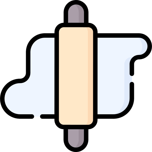 Dough food and restaurant rolling pin kitchen tool icon Dough food and restaurant rolling pin kitchen tool icon