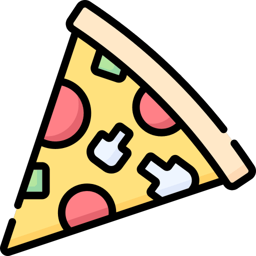 Pizza mushroom salami pizza icon Pizza mushroom salami pizza icon