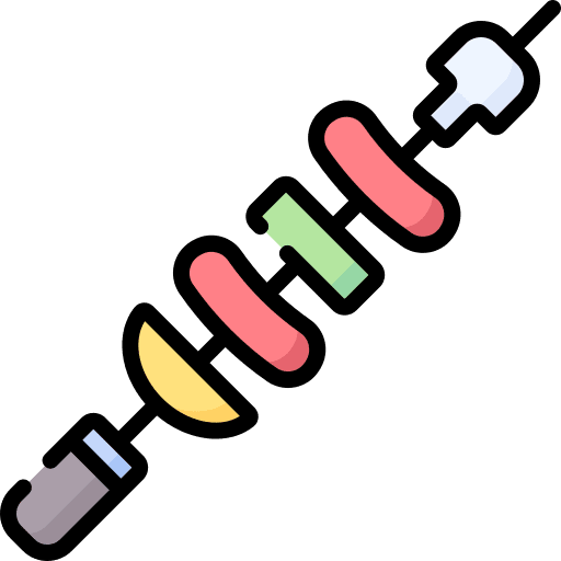 Skewer bbq skewer grill icon Skewer bbq skewer grill icon