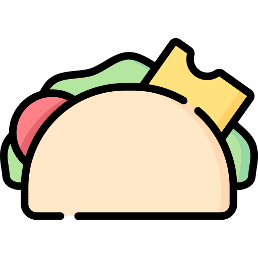 Taco taco food and restaurant snack icon Taco taco food and restaurant snack icon