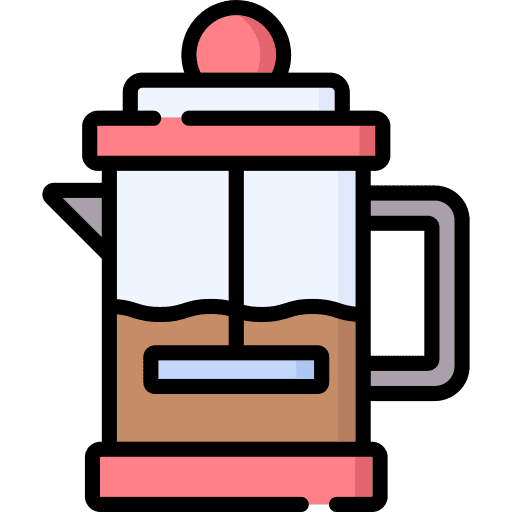 French press drink food and restaurant coffee icon French press drink food and restaurant coffee icon