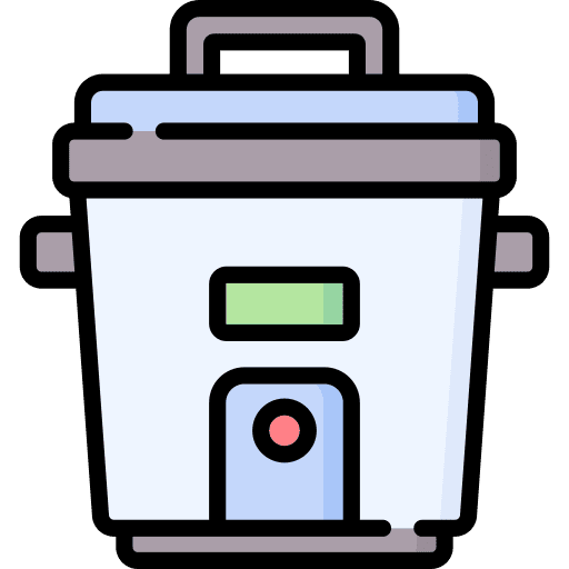 Rice cooker food and restaurant kitchenware cook icon Rice cooker food and restaurant kitchenware cook icon