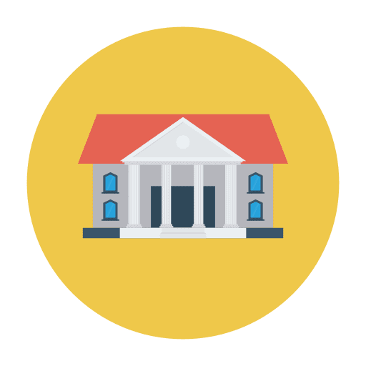 Court architecture architecture and city judge icon
