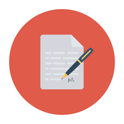 Documents letter contract paper icon