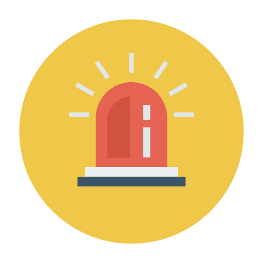 Siren security police danger icon