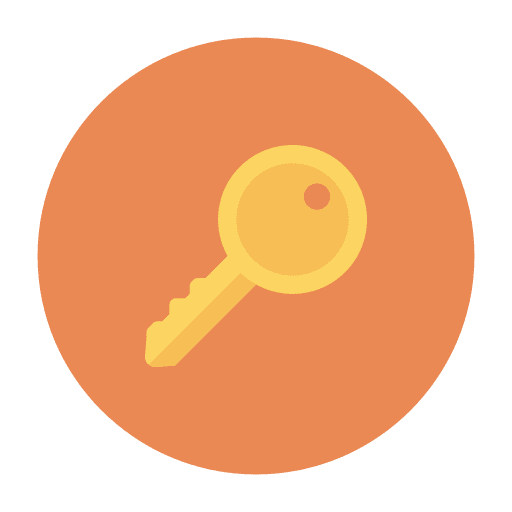 Key security access key icon