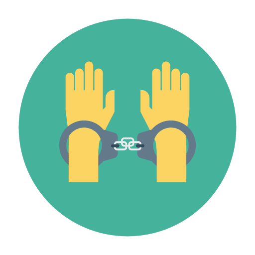 Handcuffs hands jail miscellaneous icon