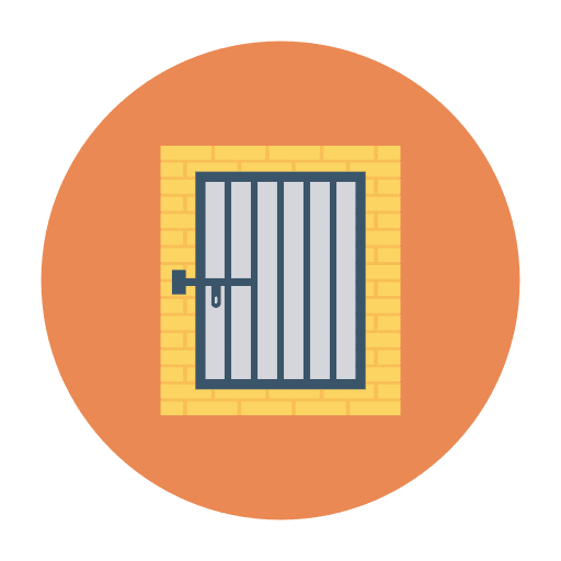 Security miscellaneous prison imprisoned icon