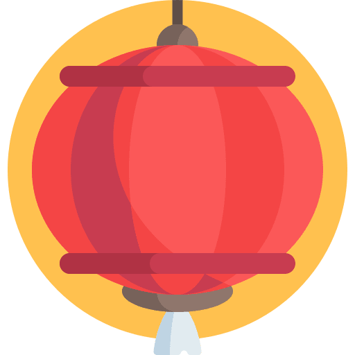 Chinese lantern light traditional holidays icon Chinese lantern light traditional holidays icon