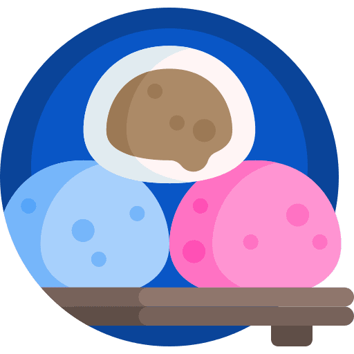 Mochi sweet food japanese food dessert icon Mochi sweet food japanese food dessert icon