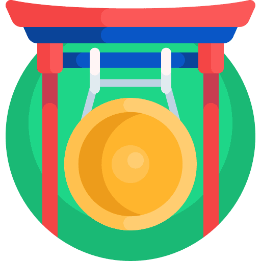 Gong musical instrument orchestra percussion instrument icon Gong musical instrument orchestra percussion instrument icon