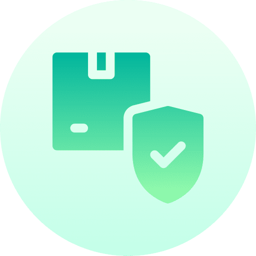 Delivery shipping and delivery package shield icon Delivery shipping and delivery package shield icon