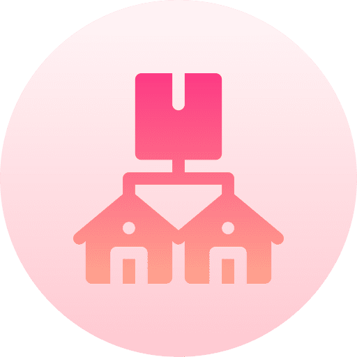 Home delivery home delivery network shipping and delivery icon