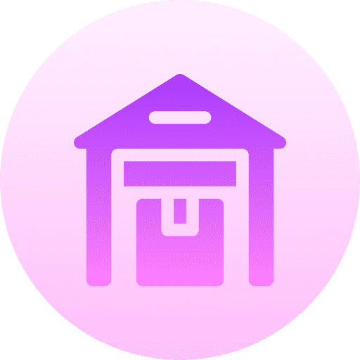 Warehouse storage warehouse factory icon