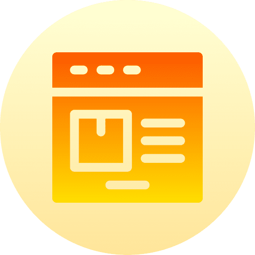 Delivery box computer online shop web browser icon Delivery box computer online shop web browser icon
