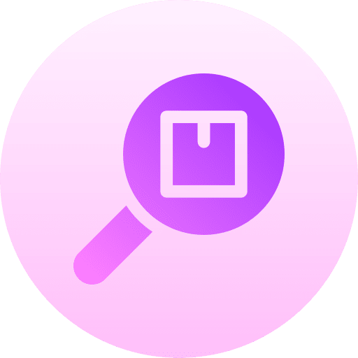 Inspection loupe tracking search icon Inspection loupe tracking search icon