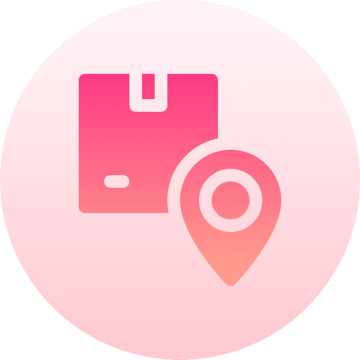 Location location pin tracking box icon Location location pin tracking box icon