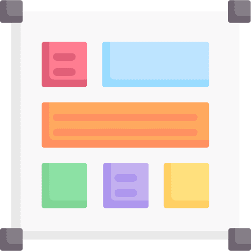 Layout essential template ui icon