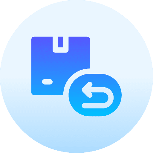 Return change delivery box shipping and delivery icon Return change delivery box shipping and delivery icon