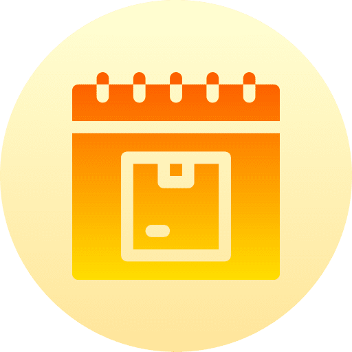 Schedule delivery online shopping store icon Schedule delivery online shopping store icon