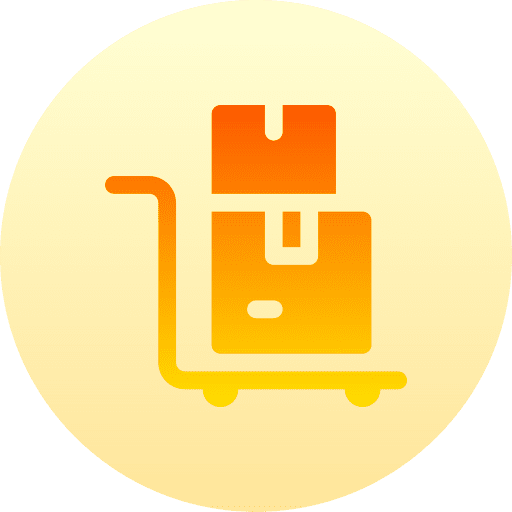 Trolley boxes box shipping and delivery icon Trolley boxes box shipping and delivery icon