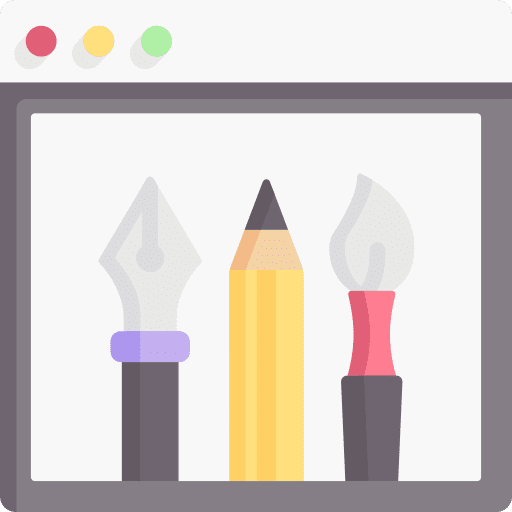 Graphic tool art and design design editor icon Graphic tool art and design design editor icon