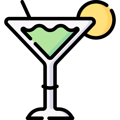 Cocktail pub alcohol food and restaurant icon