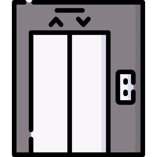 Elevator electronics hotel service doors icon