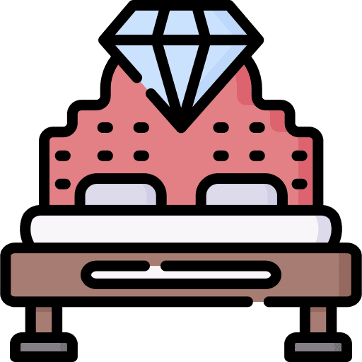 Suite diamond hotel sleeping icon