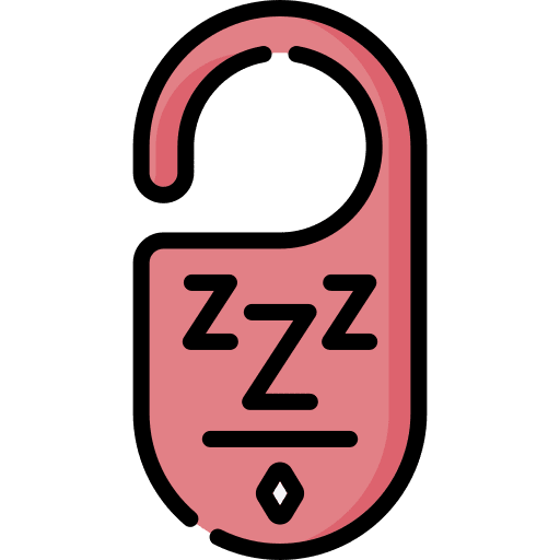 Door hanger zzz holidays hotel icon Door hanger zzz holidays hotel icon