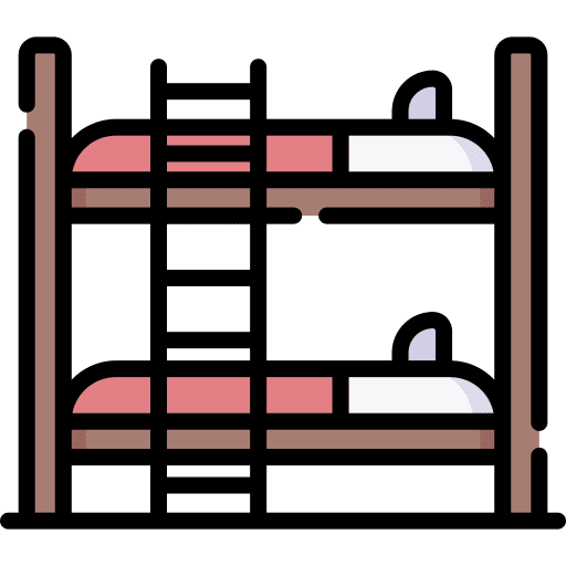 Bunk bed bedroom sleep hotel icon Bunk bed bedroom sleep hotel icon