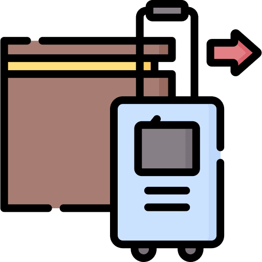 Check out luggage check out holidays icon Check out luggage check out holidays icon