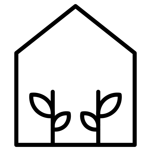Greenhouse plant weather nature icon