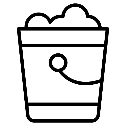Water bucket bucket farm equipment icon