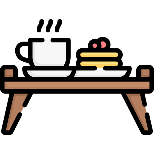 Breakfast coffee table breakfast coffee icon