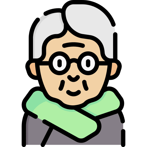 Grandmother elderly avatar old icon