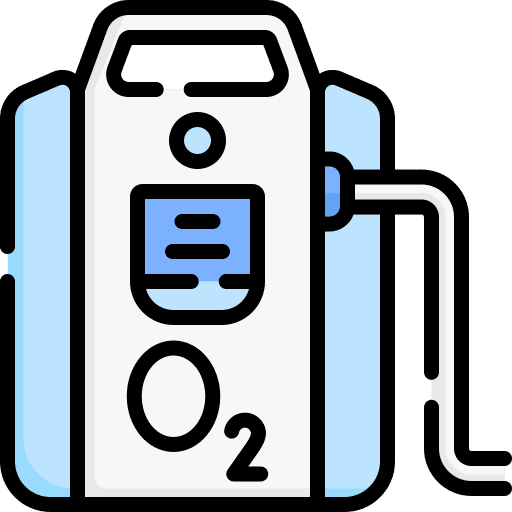 Oxygen clinic medical assistance breath icon