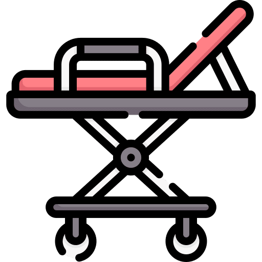 Stretcher hospital bed patient stretcher icon