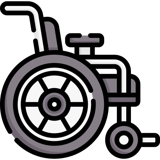 Wheelchair disabled inclusive wheelchair icon
