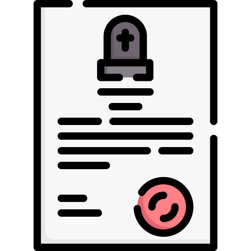 Will files and folders will funeral icon