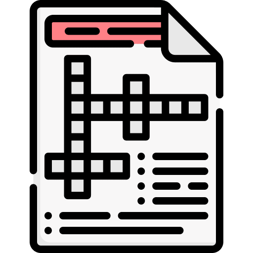 Crossword crossword hobby hobbies and freetime icon