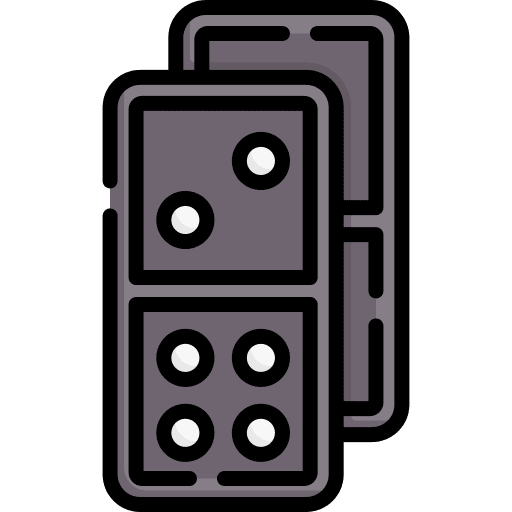 Domino gaming leisure pieces icon