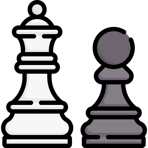 Chess pieces chess pieces strategy sports and competition icon